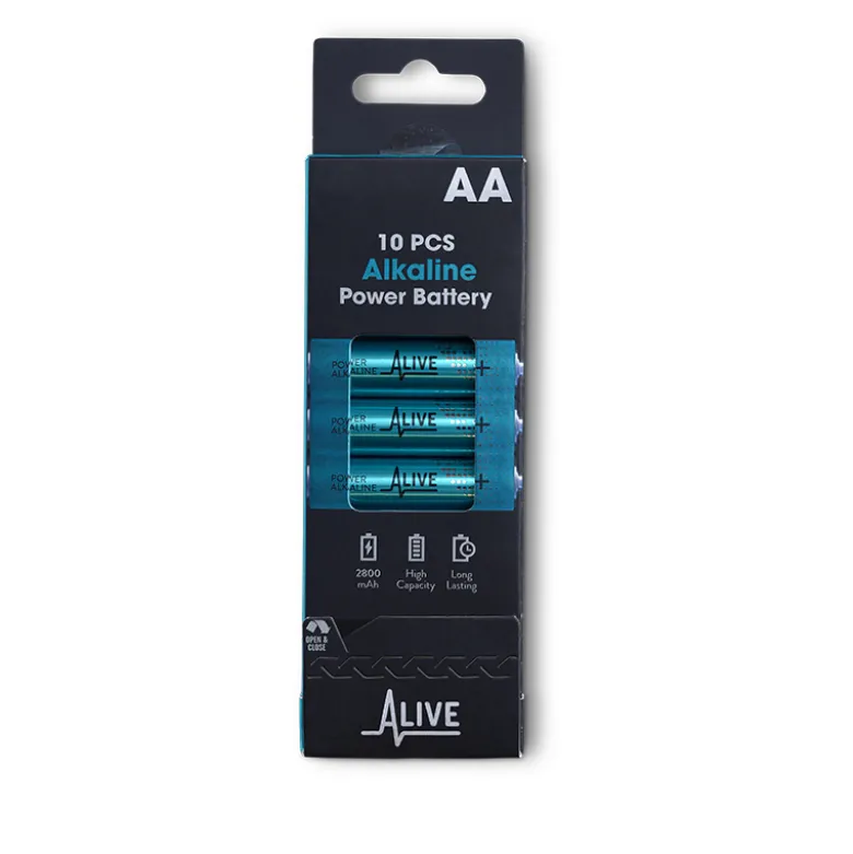 AA-batterier 10 stk. 1,5 V