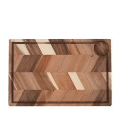 Aida Akacie skærebræt med saftrille 40x26 cm