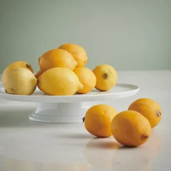 Aida Aroma lagkagefad med fod hvid 29 cm