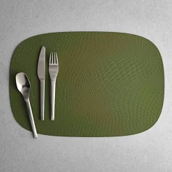 Aida Karim Rashid recycled læder dækkeservietter olive