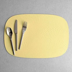 Aida Karim Rashid recycled læder dækkeserviet lemon
