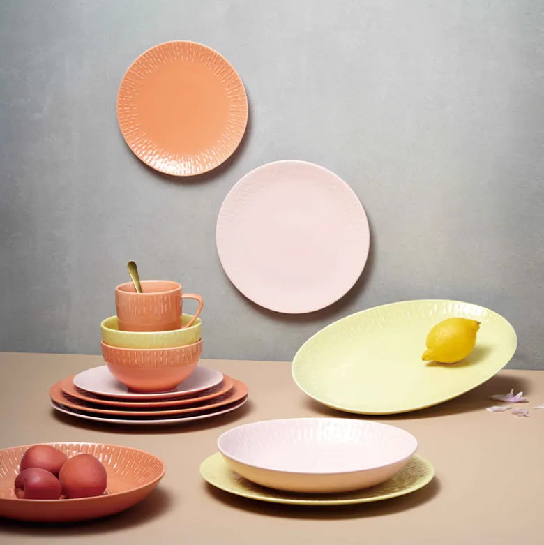 Aida LIFE IN COLOUR Confetti middagstallerken apricot Ø 27,5 cm