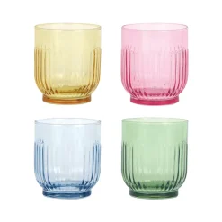 Aida Mosaic glas multifarvet 4 stk. 33 cl