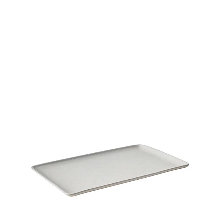 Aida RAW Arctic White rektangulær fad 31,5x20 cm