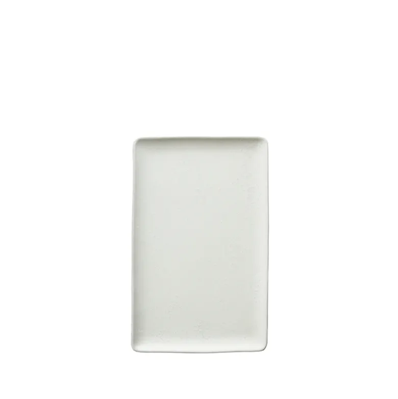 Aida RAW Arctic White rektangulær fad 31,5x20 cm