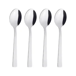 Aida RAW dessertske blank stål 4 stk