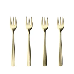 Aida RAW kagegaffel champagne guld 4 stk.