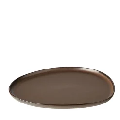 Aida RAW Metallic Brown Organic middagstallerken 29 cm