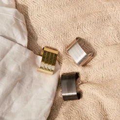 Aida RAW servietring champagne guld