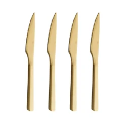 Aida RAW steakkniv guldfarvet 4 stk