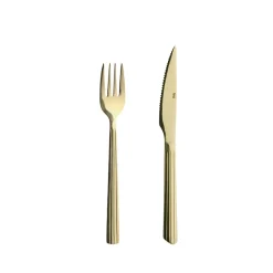 Aida RAW steaksæt bestik guld 8 dele