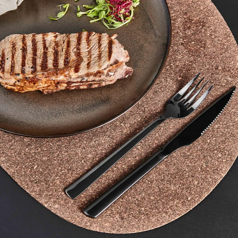 Aida RAW steaksæt sort 8 dele