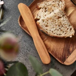 Aida RAW teaktræ smørekniv 19 cm