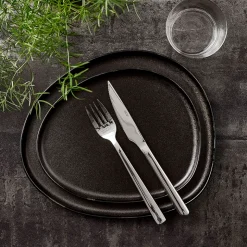 Aida RAW Titanium Black Organic middagstallerken 29 cm