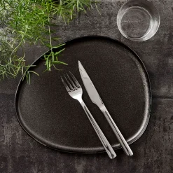 Aida RAW Titanium Black Organic middagstallerken 29 cm