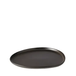 Aida RAW Titanium Black Organic frokosttallerken 24 cm
