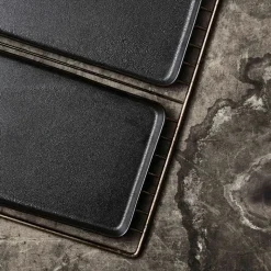 Aida RAW Titanium Black rektangulær fad ovnfast 2 stk