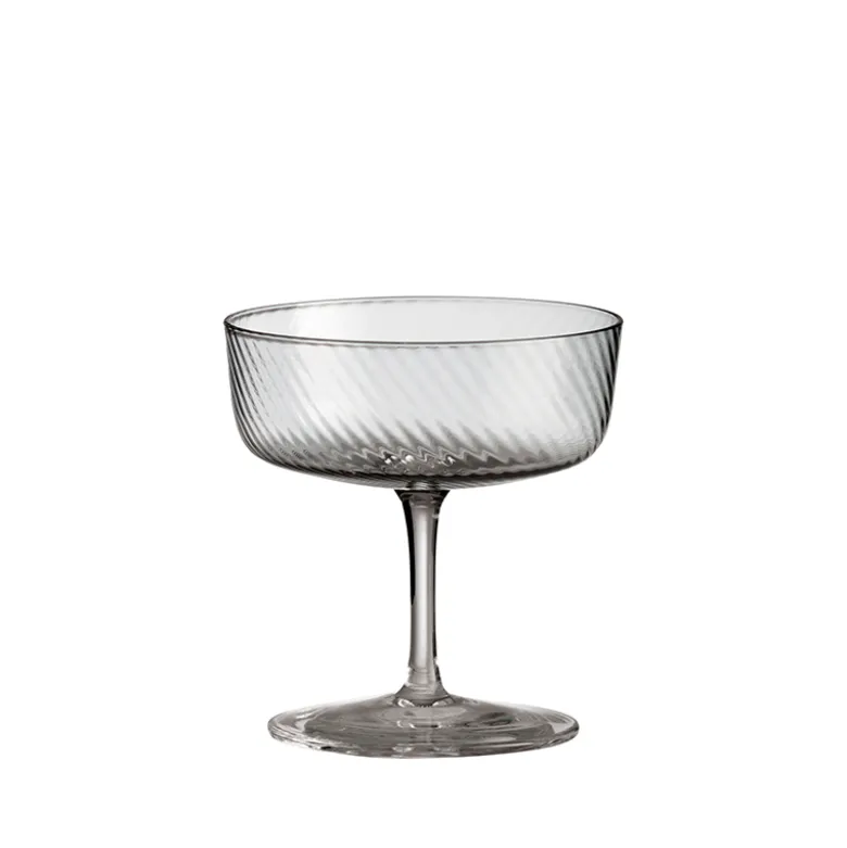 Aida RAW UNIQUE swirl champagneskål smoke 25 cl