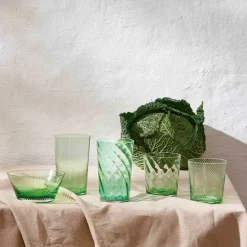 Aida RAW UNIQUE swirl glas green 30 cl