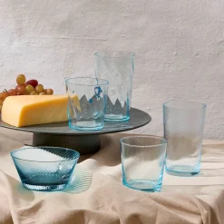 Aida RAW UNIQUE swirl glas light blue 45 cl