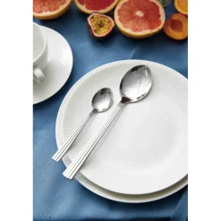 Aida Relief desserttallerkner hvid 4 stk.