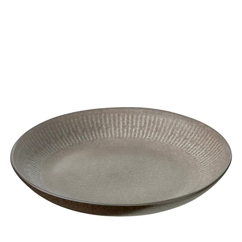 Aida Relief dyb tallerken grå Ø 22 cm