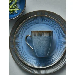 Aida Relief middagstallerken blue Ø 27 cm