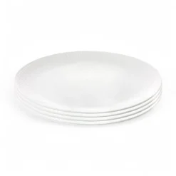 Aida Relief tallerken hvid Ø 27 cm 4 stk.
