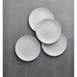 Aida Relief tallerken hvid Ø 27 cm 4 stk.