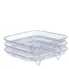 Airfryer rack 3-lags kvadratisk 21x21x9,5 cm