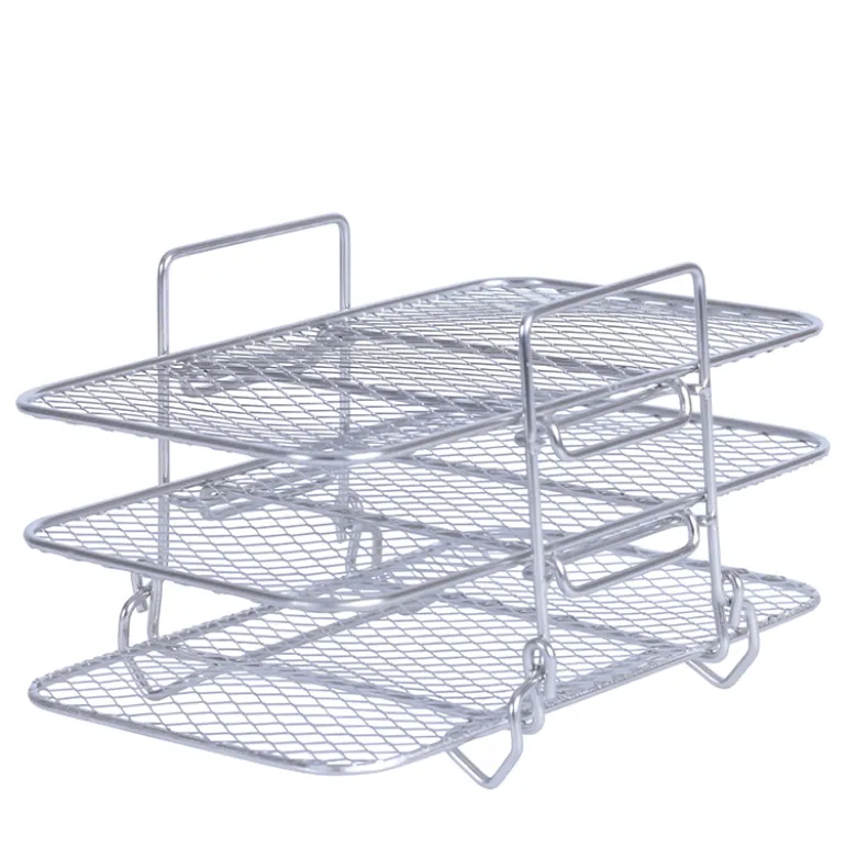 Airfryer rack 3-lags rektangulær 19x12,7x11,5 cm