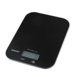 Aldente digital køkkenvægt sort glas 5 kg