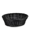 Aldente rund brødkurv sort Ø 25x8 cm