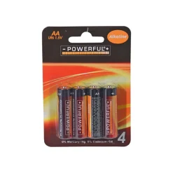 Alkaline AA-batterier 4 stk.