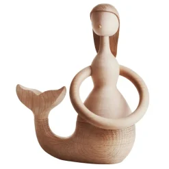 Architectmade Mermaid træfigur træ farve 13 cm