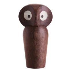 Architectmade Owl ugle røget eg 17 cm