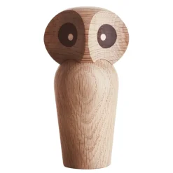 Architectmade Owl ugle træ farve 17 cm