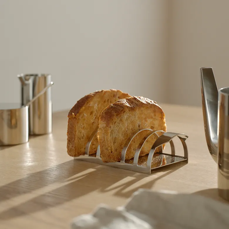 Arne Jacobsen toastholder stål 15,8 cm