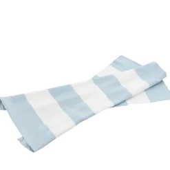 Bastian Abbi stribet viskestykke hvid/dreamblue 70x50 cm