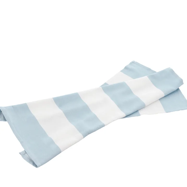 Bastian Abbi stribet viskestykke hvid/dreamblue 70x50 cm