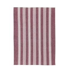 Bastian Recycle Eco Stripe viskestykke rød 70x50 cm