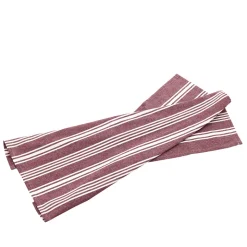 Bastian Recycle Eco Stripe viskestykke rød 70x50 cm