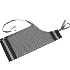 Bastian Tekstiler Jumbo forklæde sort/natur striber 90x80 cm