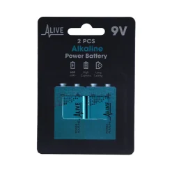 Batteri 9V 6LR61 2 pak