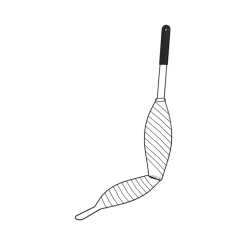 BBQ fiskegrill sort 58 cm