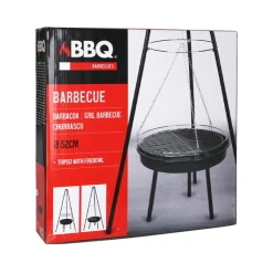 BBQ tripod med bålfad og grillrist 151 cm