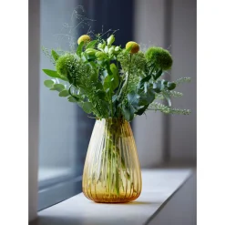 Bitz Kusintha vase amber 22 cm