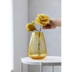 Bitz Kusintha vase amber 22 cm