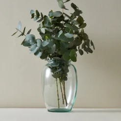 Bitz Kusintha vase grøn genbrugsglas 13 cm