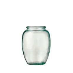 Bitz Kusintha vase grøn genbrugsglas 13 cm
